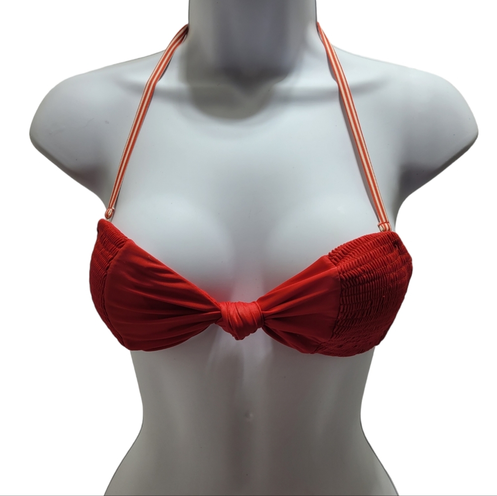 Mae Swimsuit Padded Bikini Top Red NWOT